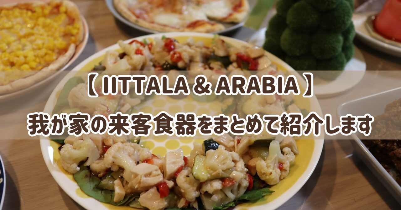 【IITTALA&ARABIA】我が家の来客用食器をまとめて紹介します